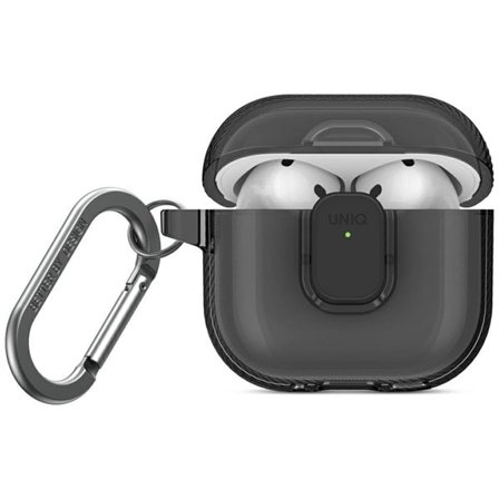 Uniq Glase Pro -kotelo AirPods 4:lle - musta