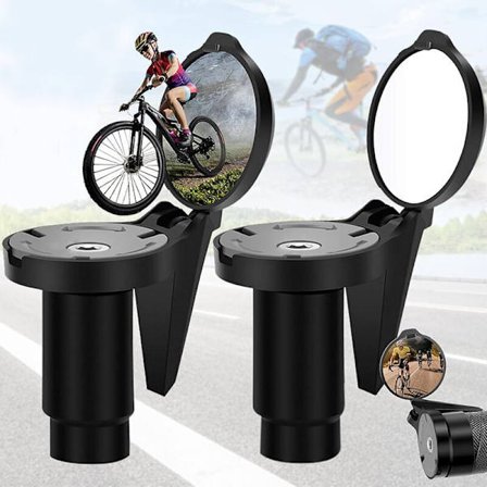 2 Stycken Cykel Backspegel, Elektrisk Scooter Backspegel, Cykel Backspegel 360° Justerbar Konvex Spegel, Retro, Universal HD Stöttålig