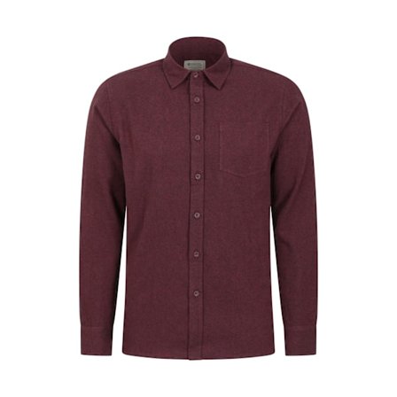 Mountain Warehouse Bamford Melange Skjorta XS Burgundy