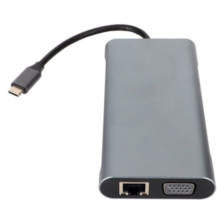 11-i-1 USB C Hub Dockningsstation för PC & Monitor