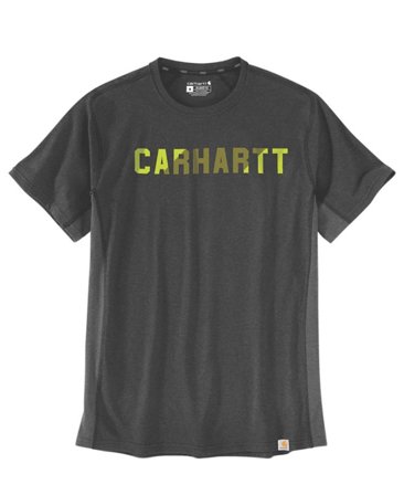 Carhartt Workwear Force Flex Block Logos Carbon Heather