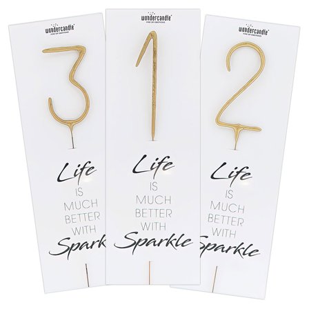 Stort Tomtebloss Siffra Guld