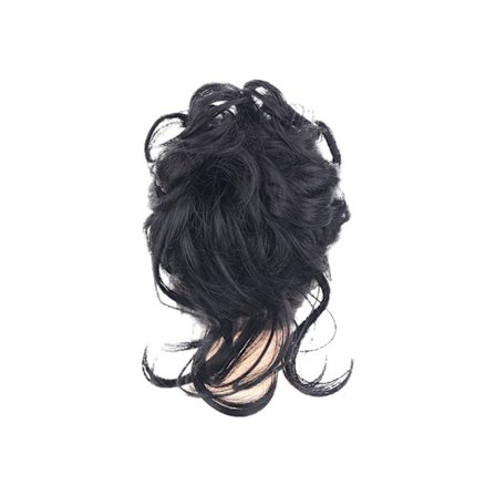 Grab Clip Peruk Fluffig Soft Touch Realistisk Naturligt utseende Kvinnor Hårnålar Svart Brun Peruk för Dambruk - Svart