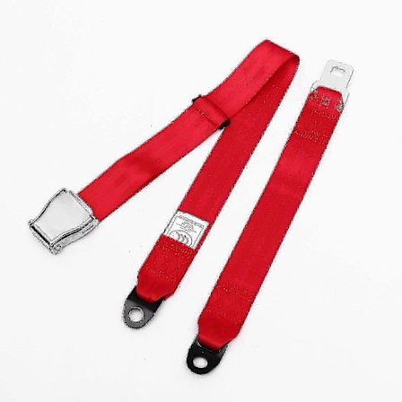 To-punkts sikkerhedsseler rød.