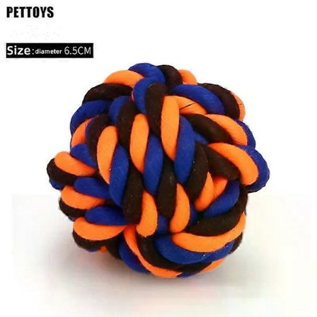 Ny 1 stk Kjæledyr Hund Tygg leker Kattunge Slipende Rengjøring Tenner Valp Katt Tau Knute Ball Leke Dyr Leketilbehør Kjæledyrprodukter