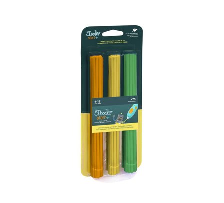3DOODLER Start 3DS-ECO-MIX2-75 3D-Druckmaterial Kompostierbarer Kunststoff Grün, Orange, Gelb 1 g