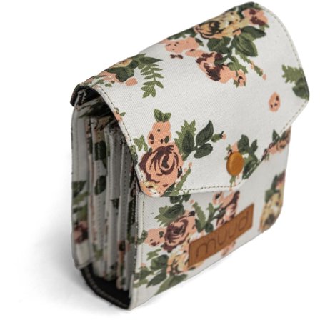 Muud Betina Oppbevaringsveske Utskiftbare-Rundpinner Canvas-Flower