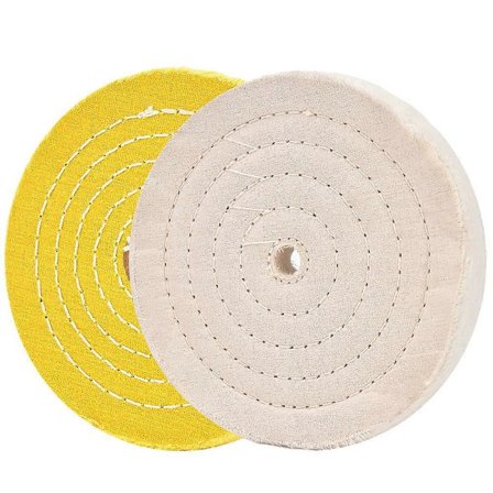 2 st Polerskivor Polerhjul Kit 150mm Polerhjul Set för Bordsbuffert Polermaskin med 1