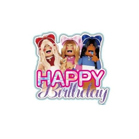 Tyttöjen Roblox-syntymäpäiväkakun koriste, juhlatarvikkeet, syntymäpäiväkoristeet