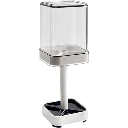 Tandborsthållare med Lock och Kopp, 2 Fack