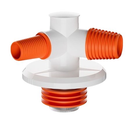 Gulvafløbsforsegling til vaskemaskine, fortykket firevejs med magnetisk anti-lugt kerne