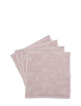 Washcloth 4-Pack Home Bath Time Towels & Cloths Cloths Rosa Müsli By Green Cotton