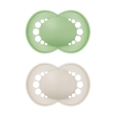 MAM Original Unprinted Smokk, 6-16 mnd, grønn/beige, 2 stk.