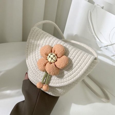 Handgjord vävd väska handväska 7 7