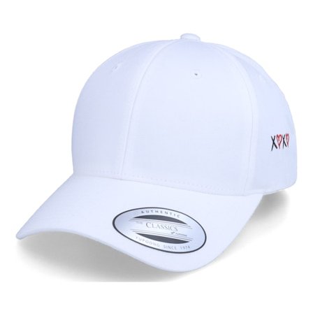 Iconic - Blanc adjustable Casquette - Xoxo Hugs And Kisses White Curved Adjustable @ Hatstore