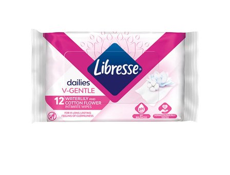 Libresse Intim Wipes 12 stk, Skincare, Intimpleje, Intimservietter