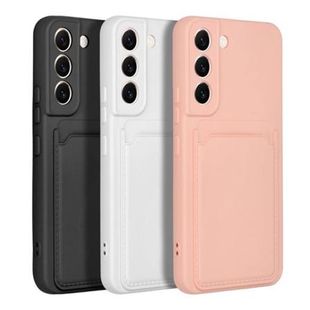 Forcell Galaxy A03s Skal Korthållare - Rosa