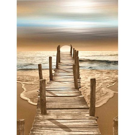 30x40cm 5D DIY timanttimaalaus täydellinen, J# Maisemasarja