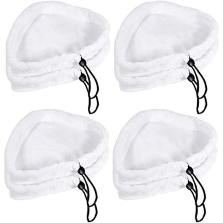 Rengjøringsputer, sett med 8 trekantede dampmoppmatter Universal mikrofiber rengjøringsputer Vaskbare mopper med andre dampmopper Reservedeler 