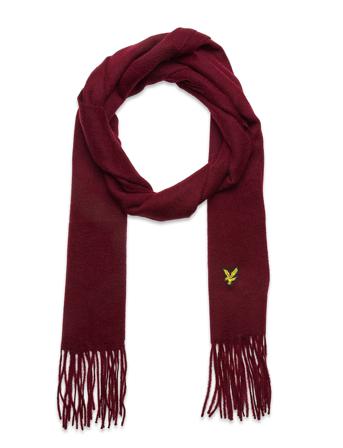 Lambswool Scarf Accessories Scarves Winter Scarves Rød Lyle & Scott