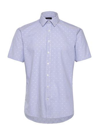 Lindbergh Shirt S/S - Blue - XXL