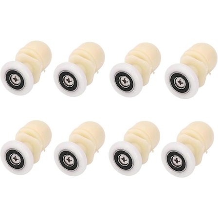 8 kpl Suihkukaapin pyörät 25 mm Kylpyhuoneen laakeripyörät/Juoksijat/Epäkeskopyörät Vaihto