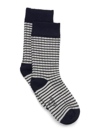 Minipop Bamboo Socks Thin Stripe Navy Minipop