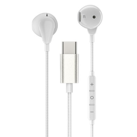 Trådbunden headset för Huawei / Samsung TYPEC in-ear med in-line-kontroll och mikrofon