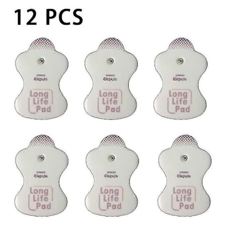 12 stk./6 par udskiftningselektrodepuder til Omron-massageapparater Elepuls Long Life Pad-JJ