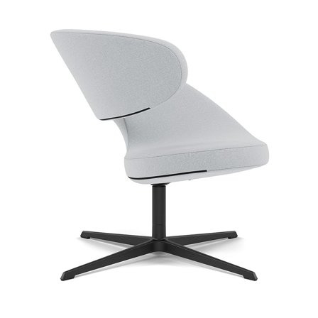 Varier Furniture Peel Club - Grey Wool - Black base