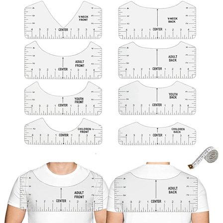 8 stk. T-skjorte Linjalguide T-skjorte Justeringsverktøy Linjal Bærbar Høy Presisjon T-skjorte Justeringsverktøy Linjal Kalibreringsverktøy for Voksne