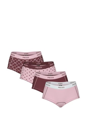 Pieces Pclogo Lady 4 Pack Bc - Pink - S