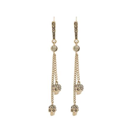 Alexander McQueen Earrings Gul, Dame Øreringe, Størrelse: ONE Size