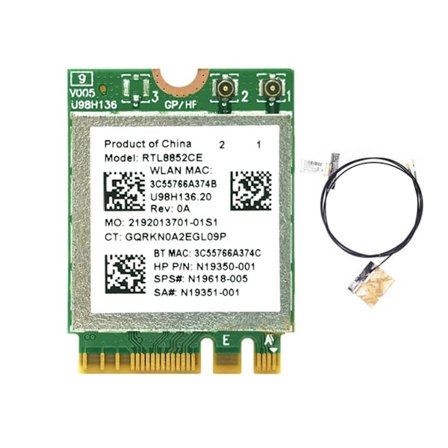 WiFi 6E verkkokortti RTL8852CE M.2 Langaton NGFF-sovitin 2.4/5/6Ghz Bluetooth-yhteensopiva 5.3 Tuki MuMIMO Wifi-vastaanotin