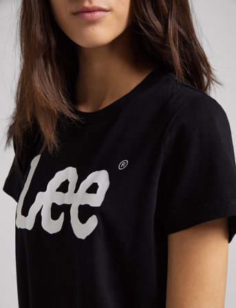 Lee Jeans Logo Tee - Black - M
