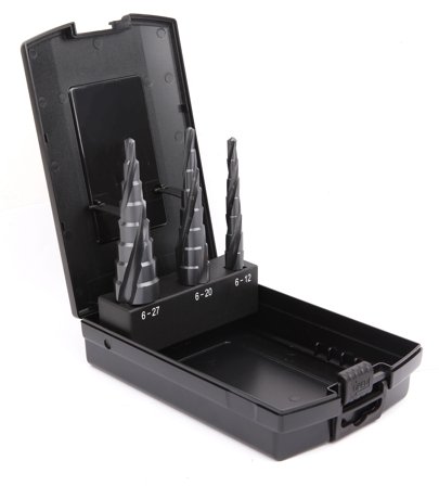 Ironside 201574 Stegborrset 3 st. borrar, Ø6-27 mm, Borra & mejsla