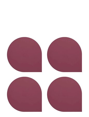 AYTM Stilla Glasbrikker (Sæt Of 4) - Purple - ONE SIZE