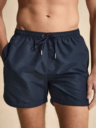 John Henric Men's Navy Blue Swimshorts Size M