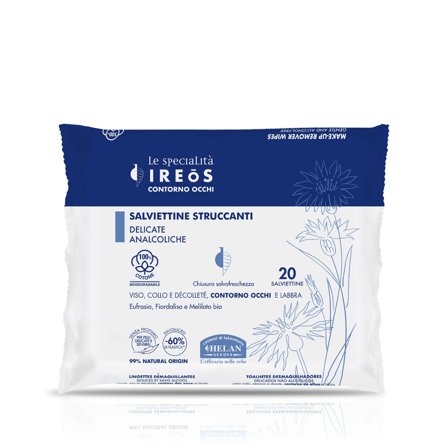 Helan Ireos Contorno Occhi 20 Salviettine Struccanti Delicate