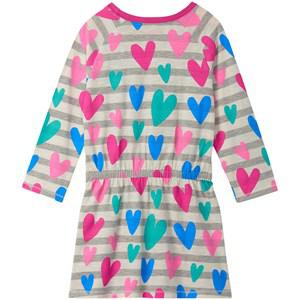 Hatley Heart Printed Striped Dress Beige 4 Years - Dresses - 4 years - Beige - Mädchen