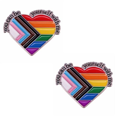 2 st broschmärkesnål