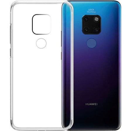 Transparent mjukskal - Huawei - Mate 20 - Transparent skydd - Blå - Syntetisk