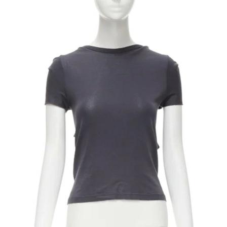 Maison Margiela Pre-owned Pre-owned Cotton tops , Grijs , Dames , Maat: L
