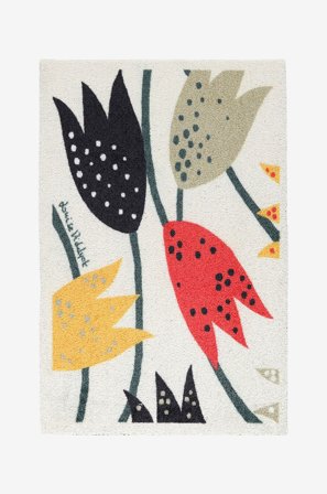 InHouse Group - Dörrmatta Loupelou Soft by Louise Videlyck - Röd - Slätvävda mattor - 60X90 - Från Homeroom