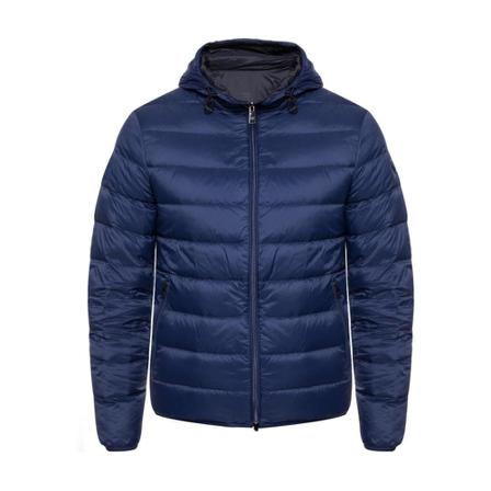 Emporio Armani, Reversible down jacket Blauw, Heren, Maat:L