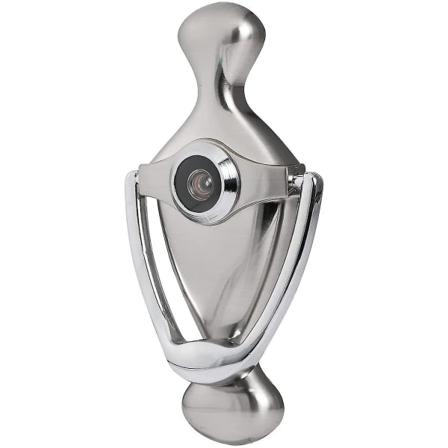 Harjattu nikkeli -ovikolutin ja katseluaukko 5,8 tuuman korkeus Käytä paksumpia materiaaleja ovilaitteiden valmistukseen