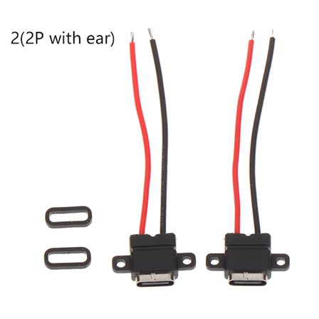 1 stk USB Type C stik Svejsetråd hunstik Type-c Cha