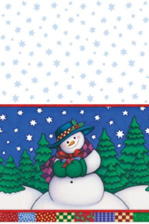 Snögubben vinterduk - Julfest Dekoration - Kalaslagret.se