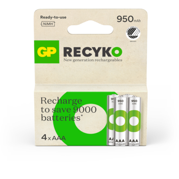 Batteri GP ReCyko AAA 4-pk