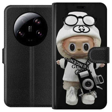 Yhteensopiva Lompakkokotelo Xiaomi Xiaomi 13 Ultra Tyylikäs muotoilijafiguuri kameralla ja katutyyliä, leikkisä keräilyfiguuri trendikkäässä ka